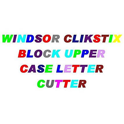 Windsor Block Uppercase Letters Clickstix Cutter