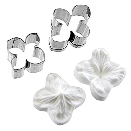 Hydrangea Flower Cutter Set of 2 and Silicone Veiner by Chef Alan Tetreault