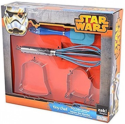 Zak Designs Star Wars Cookie Cutters, Spatula and Whisk 4-pc Set, Star Wars