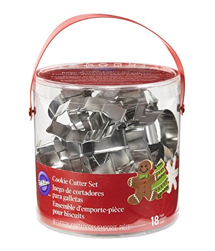 Wilton Holiday Shapes Metal Cookie Cutter Set, 18-Piece