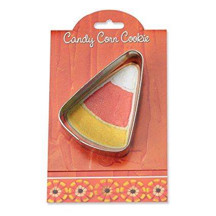 Candy Corn Cookie and Fondant Cutter - Ann Clark - 4 Inches - US Tin Plated Steel