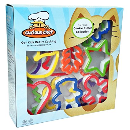 Curious Chef 16-Piece Cookie Cutter Collection