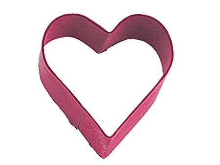 CybrTrayd R&M Heart Durable Cookie Cutter, Mini, Red, Bulk Lot of 12