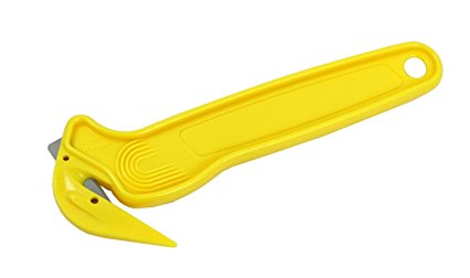 Pacific Handy Cutters Yellow Disposable Film Cutters and Tape Splitters - Set of 10 Hand Cutters
