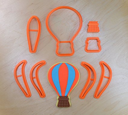 8 pcs. Hot Air Balloon Fondant Cutter Set (3.5 x 5 inches)