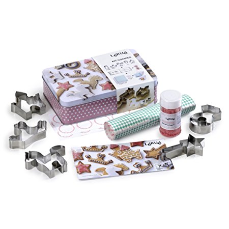 Lekue Cookie Cutter Set/Kit, Princess, Stainless Steel