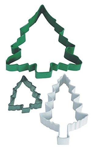 R&M International 1827 Christmas Tree Cookie Cutters, Assorted Sizes, 3-Piece Set