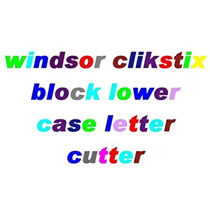 Windsor Block Lowercase Letters Clickstix Cutter
