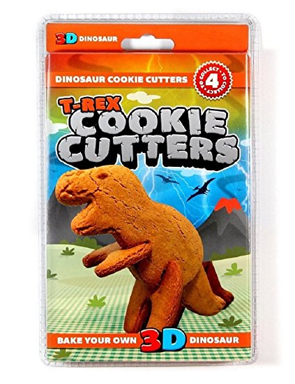 Dinosaur Cookie Cutters - Bake Your Own 3d Dinosaur (T-Rex)